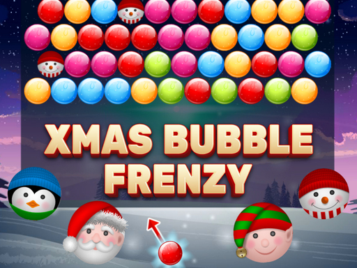 Xmas Bubble Frenzy online Puzzle game