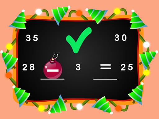 Xmas Math online Puzzle game