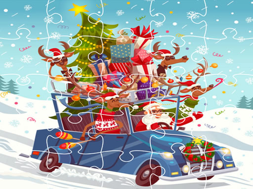 Xmas Trucks Jigsaw online Puzzle game