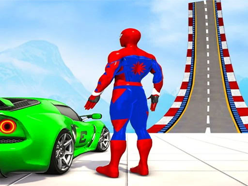ZigZag Car Spiderman Racer -3D online Arcade game