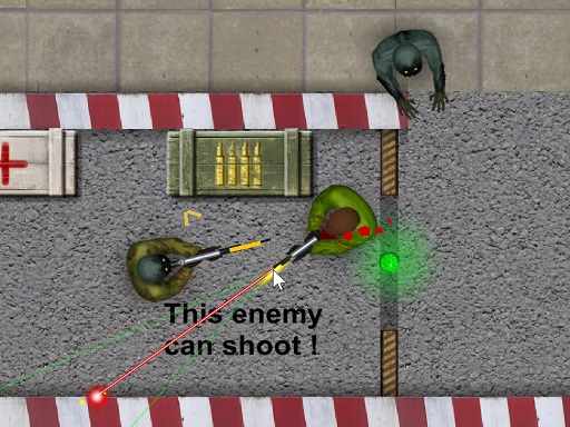 Zombie Shooting 2D online Shooting game